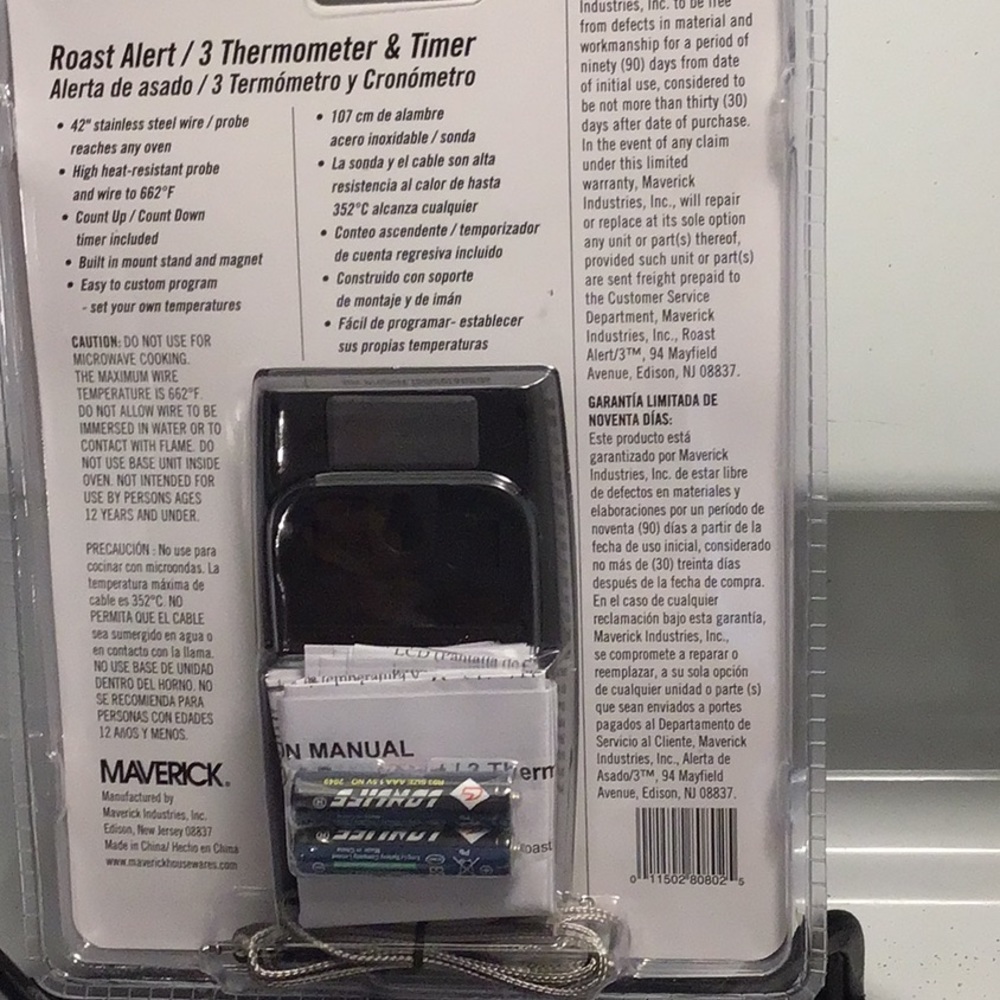Kitchen thermometer and timer - Picture 2 of 2